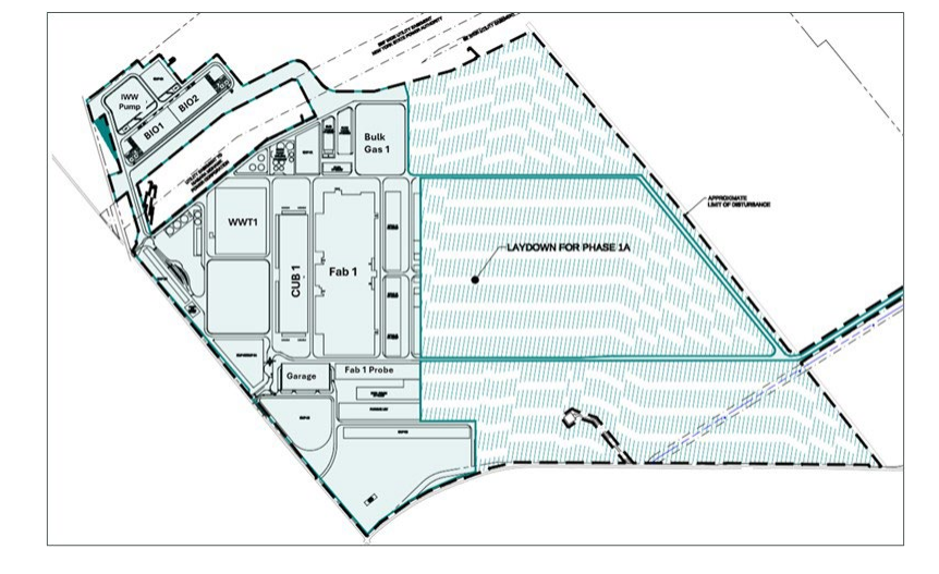 An image from the draft public environmental impact statement showing a construction phase of the planned multi-phase semincondu