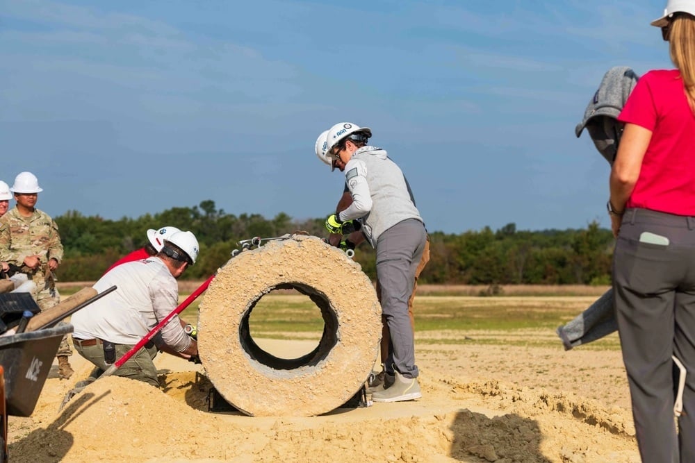 US Army 3D Printed Concrete Experiment Fort McCoy, Wisconsin 2