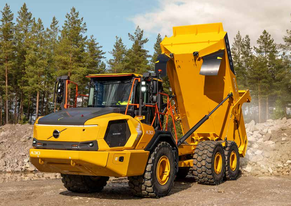 Volvo A30 Electric Articulated Hauler (IMAGE - Volvo)