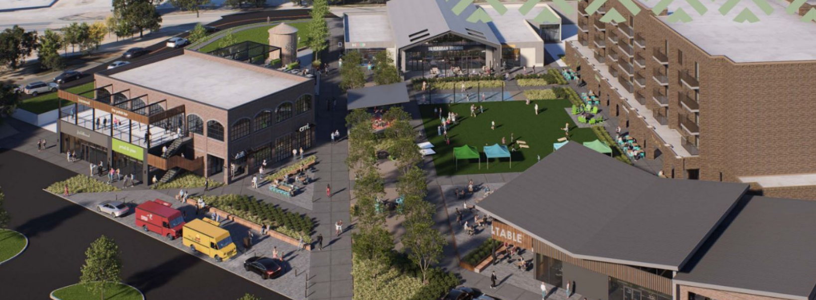 a rendering of the new multiuse propert at COal Mountain in Forsyth county GA