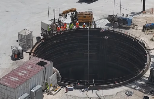 drilling deep well rain drains TX dot img