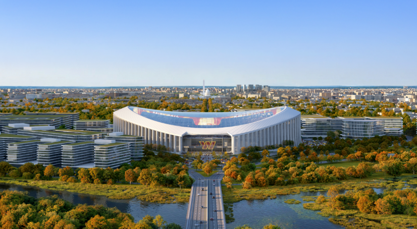 hks washington commanders nfl stadium rendering jan 2026 HKS