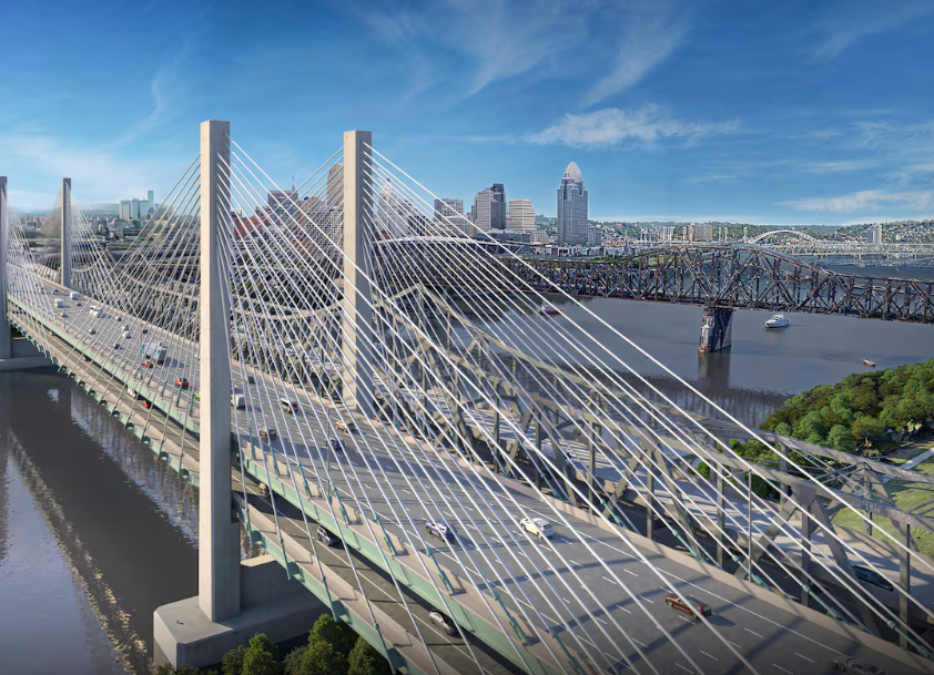 rendering brent spence corridor new bridge public file ohio dot