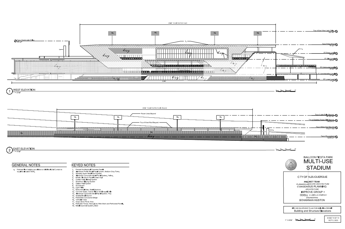 stadium relief image plans Albequerque United Environmental  public