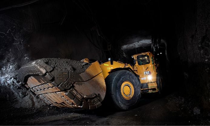 Caterpillar R1700 XE, an Electric Underground Mining Loader (IMAGE - Caterpillar)